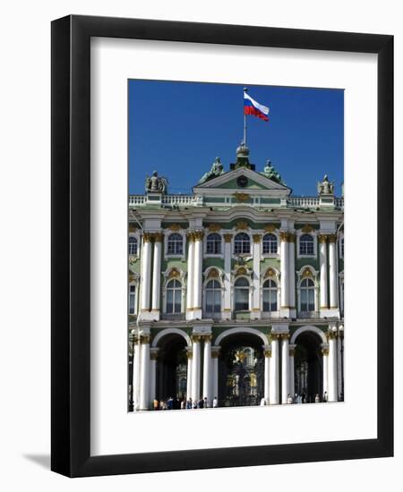 St Petersburg, Main Entrance to the Saint Hermitage Museum or Winter Palace, Russia-Nick Laing-Framed Photographic Print