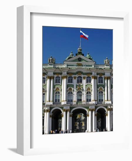 St Petersburg, Main Entrance to the Saint Hermitage Museum or Winter Palace, Russia-Nick Laing-Framed Photographic Print