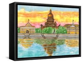 St. Petersburg, Painting-Iva Afonskaya-Framed Stretched Canvas