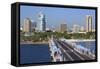 St. Petersburg Skyline, Tampa, Florida, United States of America, North America-Richard Cummins-Framed Stretched Canvas