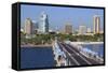 St. Petersburg Skyline, Tampa, Florida, United States of America, North America-Richard Cummins-Framed Stretched Canvas