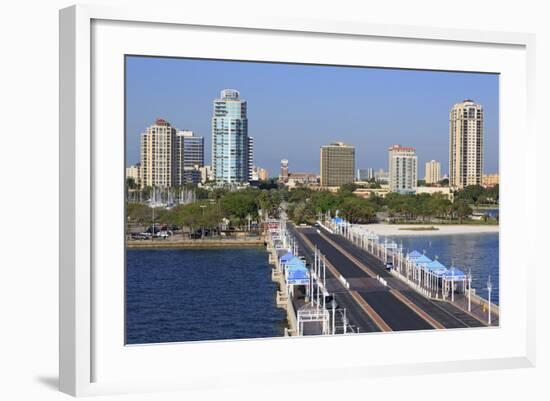 St. Petersburg Skyline, Tampa, Florida, United States of America, North America-Richard Cummins-Framed Photographic Print