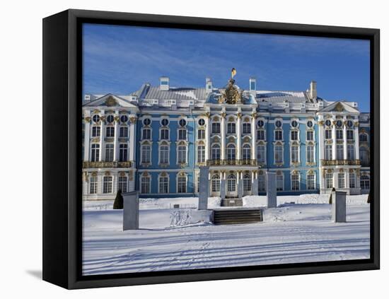 St Petersburg, Tsarskoye Selo, Catherine Palace Was Commissioned by the Empress Elizabeth, Russia-Nick Laing-Framed Stretched Canvas