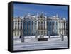 St Petersburg, Tsarskoye Selo, Catherine Palace Was Commissioned by the Empress Elizabeth, Russia-Nick Laing-Framed Stretched Canvas