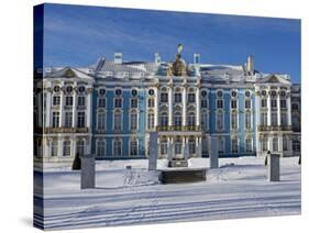 St Petersburg, Tsarskoye Selo, Catherine Palace Was Commissioned by the Empress Elizabeth, Russia-Nick Laing-Stretched Canvas