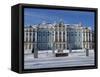 St Petersburg, Tsarskoye Selo, Catherine Palace Was Commissioned by the Empress Elizabeth, Russia-Nick Laing-Framed Stretched Canvas