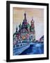 St Petersburg With Church Of The Savior On Blood-Martina Bleichner-Framed Art Print