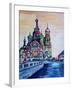 St Petersburg With Church Of The Savior On Blood-Martina Bleichner-Framed Art Print