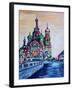 St Petersburg With Church Of The Savior On Blood-Martina Bleichner-Framed Art Print