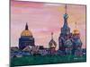 St Petersburg With Church Of The Savior On Blood-Martina Bleichner-Mounted Art Print