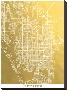 St Petersburg-The Gold Foil Map Company-Stretched Canvas