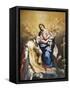 St. Philip Neri with Virgin and Child-Carlo Cignani-Framed Stretched Canvas