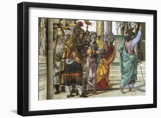 St Philip the Apostle in Front of Temple of Mars in Hierapolis, 1502-Filippino Lippi-Framed Giclee Print