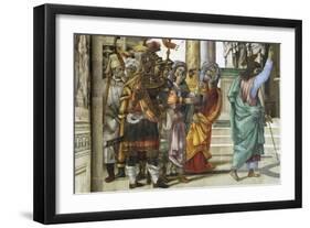 St Philip the Apostle in Front of Temple of Mars in Hierapolis, 1502-Filippino Lippi-Framed Giclee Print