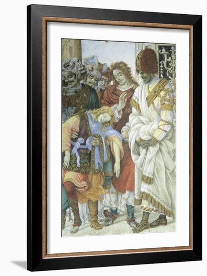 St Philip the Apostle in Front of the Temple of Mars in Hierapolis, 1502-Filippino Lippi-Framed Giclee Print