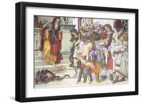 St Philip the Apostle in Front of the Temple of Mars in Hierapolis, 1502-Filippino Lippi-Framed Giclee Print