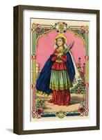 St Philomena (Full)-null-Framed Art Print