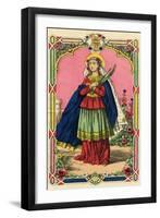 St Philomena (Full)-null-Framed Art Print
