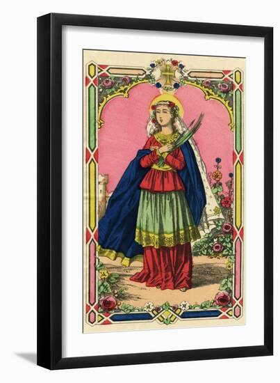 St Philomena (Full)-null-Framed Art Print