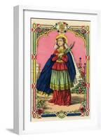 St Philomena (Full)-null-Framed Art Print