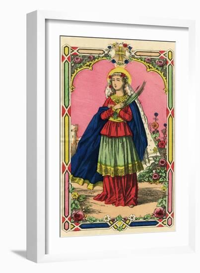 St Philomena (Full)-null-Framed Art Print