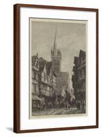 St Pierre, Caen, in the Exhibition of the Society of Painters in Water-Colours-Samuel Read-Framed Giclee Print