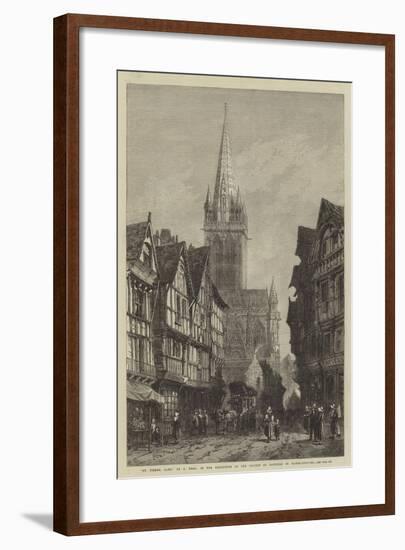 St Pierre, Caen, in the Exhibition of the Society of Painters in Water-Colours-Samuel Read-Framed Giclee Print