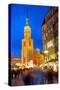 St. Reinoldi Church and Christmas Market at Dusk, Dortmund, North Rhine-Westphalia, Germany, Europe-Frank Fell-Stretched Canvas