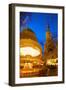 St. Reinoldi Church and Christmas Market at Dusk, Dortmund, North Rhine-Westphalia, Germany, Europe-Frank Fell-Framed Photographic Print