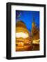 St. Reinoldi Church and Christmas Market at Dusk, Dortmund, North Rhine-Westphalia, Germany, Europe-Frank Fell-Framed Photographic Print