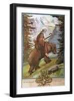 St Remedies on the Back of the Bear-Luigi Mussini-Framed Giclee Print