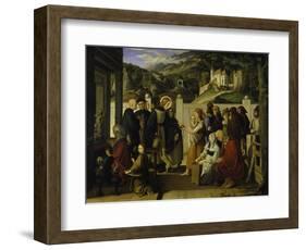 St, Roch Giving Alms, 1817-Julius Schnorr von Carolsfeld-Framed Giclee Print