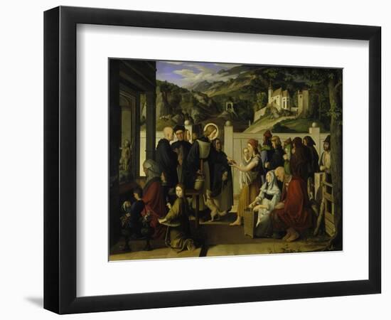 St, Roch Giving Alms, 1817-Julius Schnorr von Carolsfeld-Framed Giclee Print