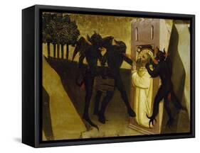 St Romuald Tempted by Demons-Nardo Di Cione-Framed Stretched Canvas