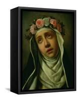 St. Rose of Lima-Carlo Dolci-Framed Stretched Canvas