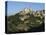 St. Saba Church and Red Tile Roofed Town, Bcharre, Qadisha Valley, North Lebanon-Christian Kober-Stretched Canvas