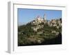 St. Saba Church and Red Tile Roofed Town, Bcharre, Qadisha Valley, North Lebanon-Christian Kober-Framed Photographic Print