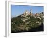 St. Saba Church and Red Tile Roofed Town, Bcharre, Qadisha Valley, North Lebanon-Christian Kober-Framed Photographic Print