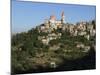 St. Saba Church and Red Tile Roofed Town, Bcharre, Qadisha Valley, North Lebanon-Christian Kober-Mounted Photographic Print