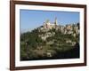 St. Saba Church and Red Tile Roofed Town, Bcharre, Qadisha Valley, North Lebanon-Christian Kober-Framed Photographic Print