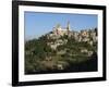 St. Saba Church and Red Tile Roofed Town, Bcharre, Qadisha Valley, North Lebanon-Christian Kober-Framed Photographic Print