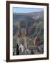 St. Saba Church, Red Tile Roofed Town, Bcharre, Qadisha Valley, North Lebanon, Middle East-Christian Kober-Framed Photographic Print