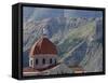 St. Saba Church, Red Tile Roofed Town, Bcharre, Qadisha Valley, North Lebanon, Middle East-Christian Kober-Framed Stretched Canvas