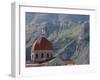 St. Saba Church, Red Tile Roofed Town, Bcharre, Qadisha Valley, North Lebanon, Middle East-Christian Kober-Framed Photographic Print