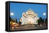 St. Sava Orthodox Church, Built 1935, Belgrade, Serbia, Europe-Christian Kober-Framed Stretched Canvas