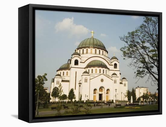 St. Sava Orthodox Church, Dating from 1935, Biggest Orthodox Church in the World, Belgrade, Serbia-Christian Kober-Framed Stretched Canvas