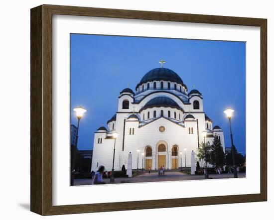 St. Sava Orthodox Church, Dating from 1935, Biggest Orthodox Church in the World, Belgrade, Serbia-Christian Kober-Framed Photographic Print