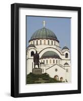 St. Sava Orthodox Church Dating from 1935, Serbia, Europe-Christian Kober-Framed Photographic Print