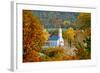 St. Sava Serbian Church and Cemetery in Jackson, California Surrounded by Fall Colors-John Alves-Framed Photographic Print