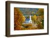 St. Sava Serbian Church and Cemetery in Jackson, California Surrounded by Fall Colors-John Alves-Framed Photographic Print